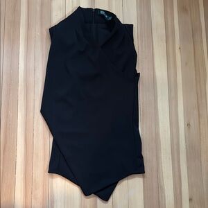 Black cowl neck top Ralph Lauren